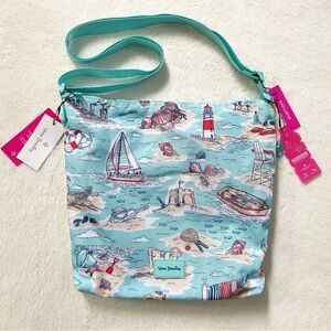 NWT Vera Bradley Beach Toile Reactive Hipster Crossbody Ocean Summer